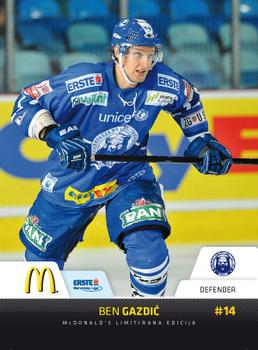 2010-11 Erste Bank Eishockey Liga - McDonald’s Edition #McD-008 Ben Gazdic Front