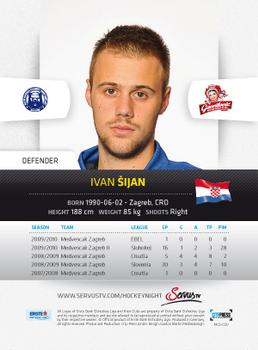 2010-11 Erste Bank Eishockey Liga - McDonald’s Edition #McD-020 Ivan Sijan Back