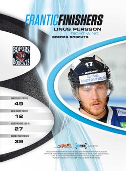 2010-11 HockeyAllsvenskan - Frantic Finishers #ALLS-FF02 Linus Persson Back