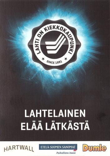2014-15 Finnish Pelicans Lahti Postcards #NNO Hannes Björninen Back