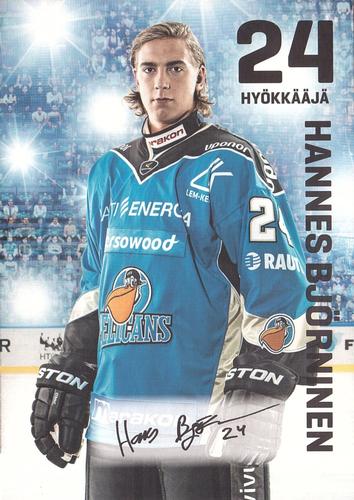 2014-15 Finnish Pelicans Lahti Postcards #NNO Hannes Björninen Front