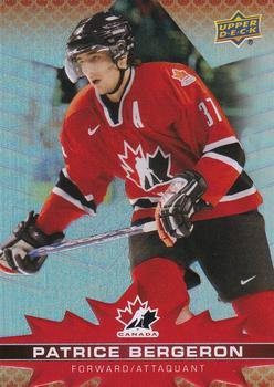 2021-22 Upper Deck Tim Hortons Team Canada #20 Patrice Bergeron Front