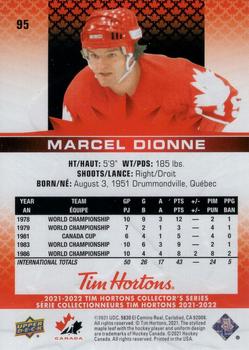 2021-22 Upper Deck Tim Hortons Team Canada #95 Marcel Dionne Back
