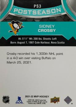 2021-22 Upper Deck MVP - Postseason #PS3 Sidney Crosby Back
