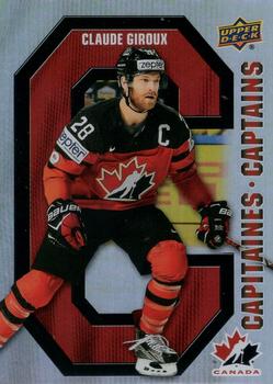 2021-22 Upper Deck Tim Hortons Team Canada - Canada's Captains #CC-4 Claude Giroux Front