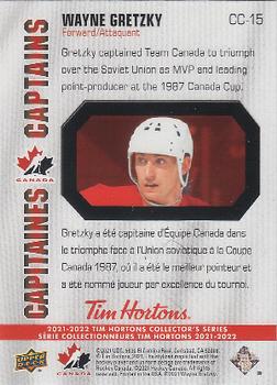2021-22 Upper Deck Tim Hortons Team Canada - Canada's Captains #CC-15 Wayne Gretzky Back