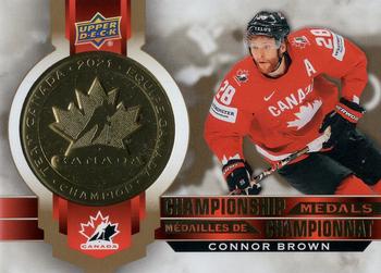 2021-22 Upper Deck Tim Hortons Team Canada - Championship Medals #M-2 Connor Brown Front