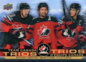 2021-22 Upper Deck Tim Hortons Team Canada - Team Canada Trios #T-10 Anthony Mantha / Mark Stone / Kyle Turris Front