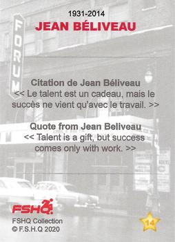 2020 FSHQ Collection Jean-Béliveau #14 Jean Beliveau Back