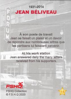 2020 FSHQ Collection Jean-Béliveau #15 Jean Beliveau Back