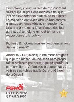 2020 FSHQ Collection Jean-Béliveau #28 Jean Beliveau Back