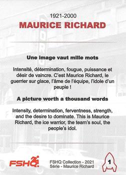 2021 FSHQ Collection Maurice Richard #1 Maurice Richard Back