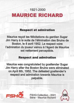 2021 FSHQ Collection Maurice Richard #36 Maurice Richard Back