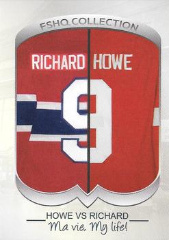 2021 FSHQ Collection Howe vs Richard #34 Maurice Richard / Gordie Howe Front