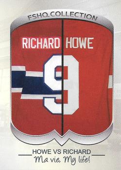 2021 FSHQ Collection Howe vs Richard #35 Maurice Richard / Gordie Howe Front