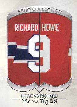 2021 FSHQ Collection Howe vs Richard #36 Maurice Richard / Gordie Howe Front