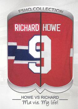 2021 FSHQ Collection Howe vs Richard #38 Maurice Richard / Gordie Howe Front