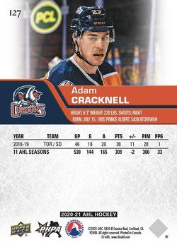 2020-21 Upper Deck AHL - Blue #127 Adam Cracknell Back