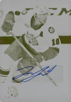 2020-21 Upper Deck AHL - Printing Plates Yellow #34 Tanner Jeannot Front