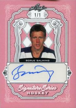 2021-22 Leaf Signature Series - Base Autographs - Pink #SSN-BS2 Borje Salming Front
