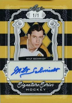2021-22 Leaf Signature Series - Base Autographs - Bee #SSN-MS1 Milt Schmidt Front