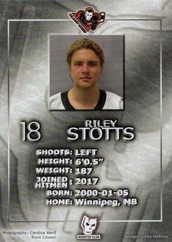2020-21 Calgary Hitmen (WHL) Booster Club #NNO Riley Stotts Back