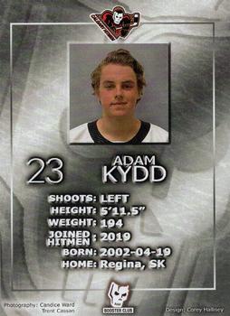 2020-21 Calgary Hitmen (WHL) Booster Club #NNO Adam Kydd Back