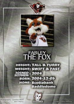 2020-21 Calgary Hitmen (WHL) Booster Club #NNO Farley the Fox Back