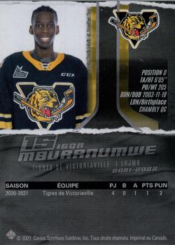 2021-22 Extreme Victoriaville Tigres (QMJHL) #6 Igor Mburanumwe Back