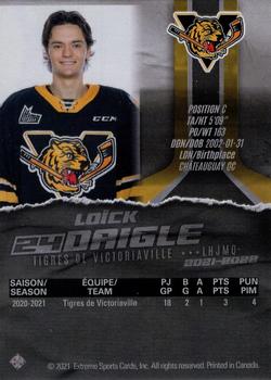 2021-22 Extreme Victoriaville Tigres (QMJHL) - Autographs #10 Loick Daigle Back