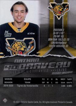 2021-22 Extreme Victoriaville Tigres (QMJHL) - Autographs #12 Nathan Darveau Back