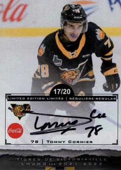 2021-22 Extreme Victoriaville Tigres (QMJHL) - Autographs #19 Tommy Cormier Front