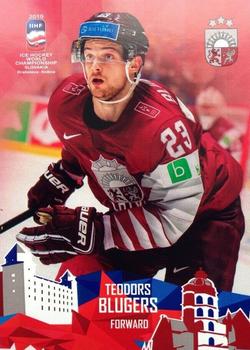 2019 Taiga IIHF World Championship Team Latvia #LAT19/17 Theodor Bluegers Front