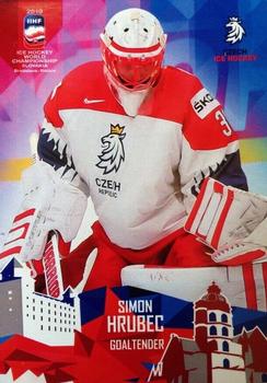 2019 Taiga IIHF World Championship Team Czech Republic #CZH19/01 Simon Hrubec Front