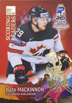 2017 BY Cards IIHF World Championship: Scoring Leaders #SL03 Nathan MacKinnon Front