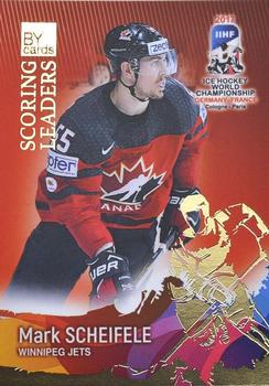 2017 BY Cards IIHF World Championship: Scoring Leaders #SL18 Mark Scheifele Front