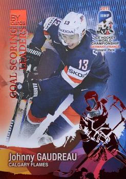2017 BY Cards IIHF World Championship: Goal Scoring Leaders #GSL06 Johnny Gaudreau Front