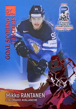 2017 BY Cards IIHF World Championship: Goal Scoring Leaders #GSL19 Mikko Rantanen Front