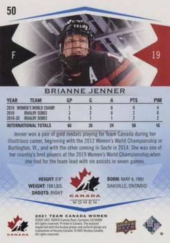 2021-22 Upper Deck Team Canada Juniors - Blue #50 Brianne Jenner Back