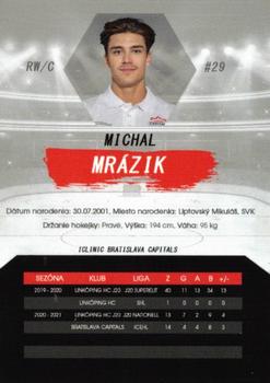 2021-22 Bratislava Capitals (ICEHL) #NNO Michal Mrazik Back