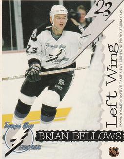 1995-96 Tampa Bay Lightning Photo Album Cards #NNO Brian Bellows Front