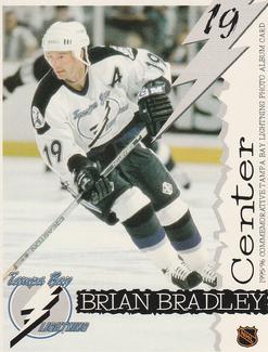 1995-96 Tampa Bay Lightning Photo Album Cards #NNO Brian Bradley Front
