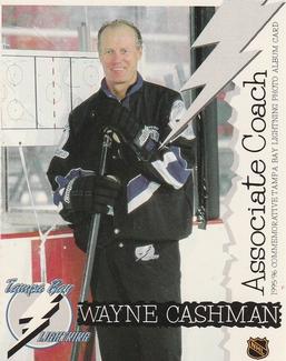 1995-96 Tampa Bay Lightning Photo Album Cards #NNO Wayne Cashman Front