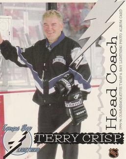 1995-96 Tampa Bay Lightning Photo Album Cards #NNO Terry Crisp Front