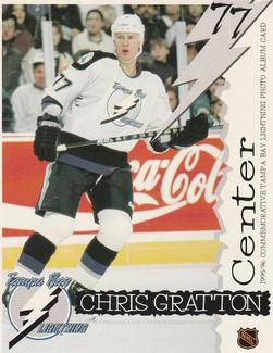 1995-96 Tampa Bay Lightning Photo Album Cards #NNO Chris Gratton Front