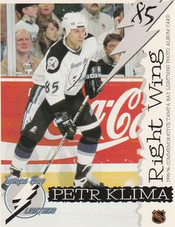 1995-96 Tampa Bay Lightning Photo Album Cards #NNO Petr Klima Front