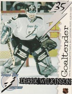 1995-96 Tampa Bay Lightning Photo Album Cards #NNO Derek Wilkinson Front