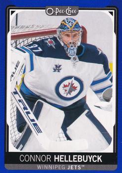 2021-22 O-Pee-Chee - Blue Border #39 Connor Hellebuyck Front