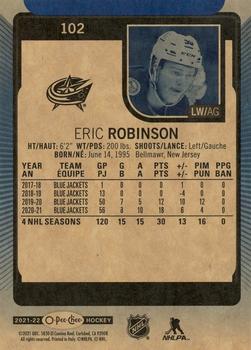 2021-22 O-Pee-Chee - Blue Border #102 Eric Robinson Back