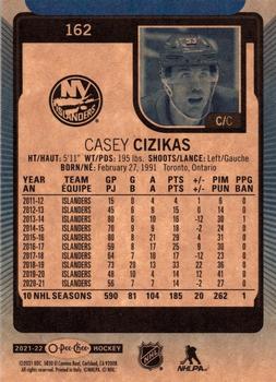 2021-22 O-Pee-Chee - Blue Border #162 Casey Cizikas Back